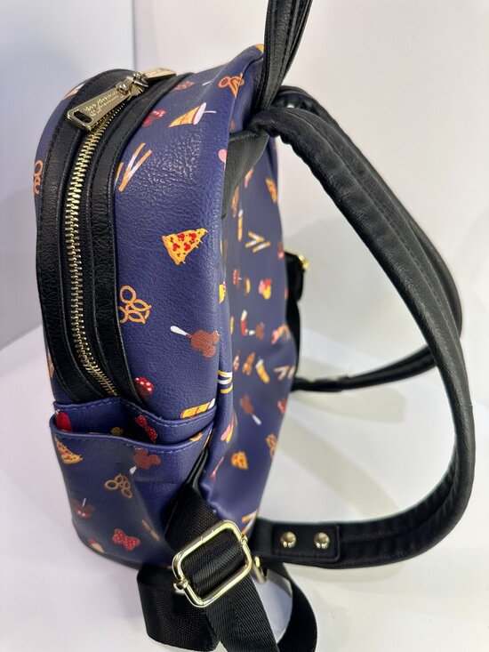 Loungefly Disney Parks Snack Print Mini Backpack Popcorn Treats